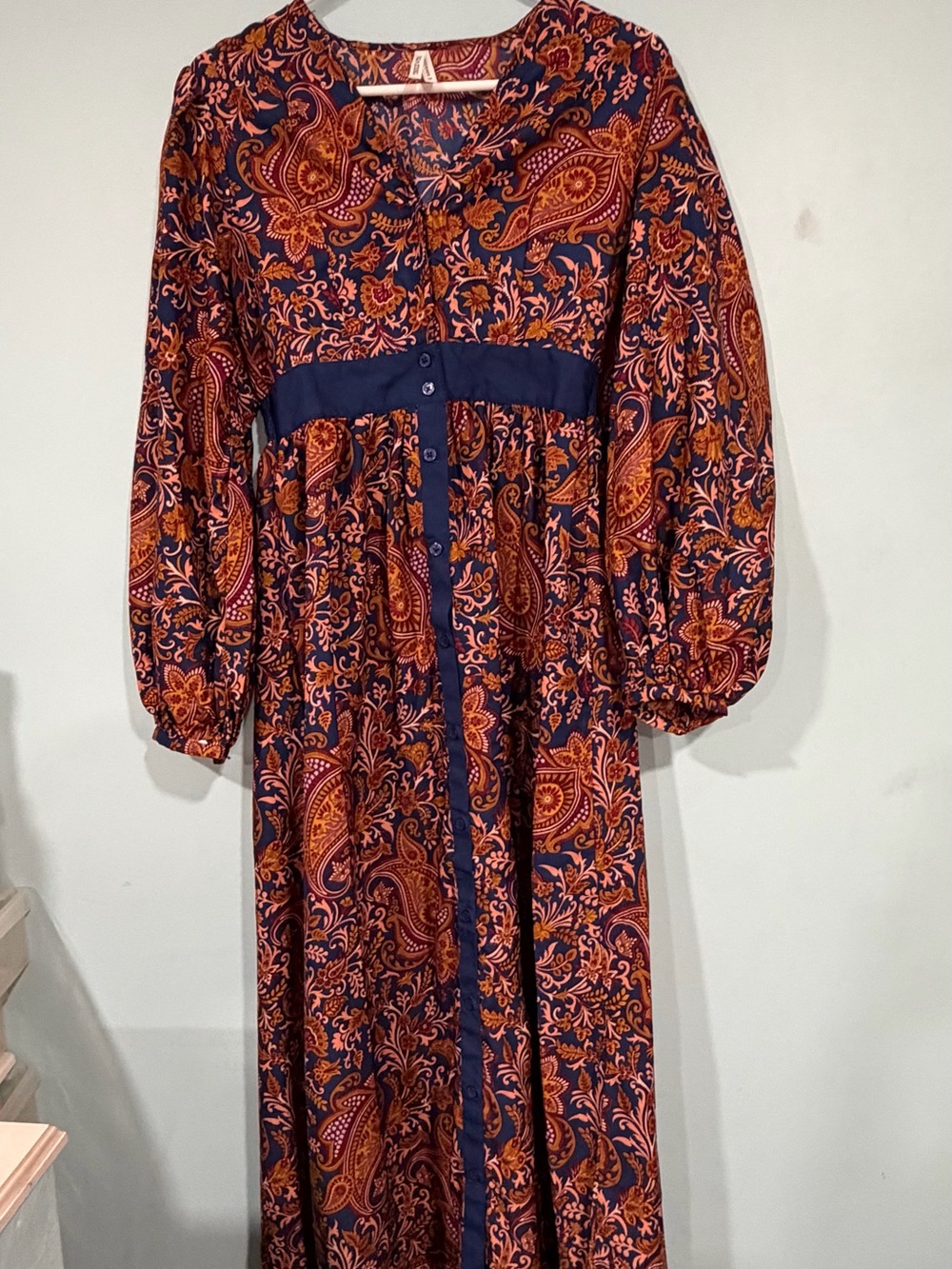 Truly 4 You Boho Paisley Maxi Dress - Size M